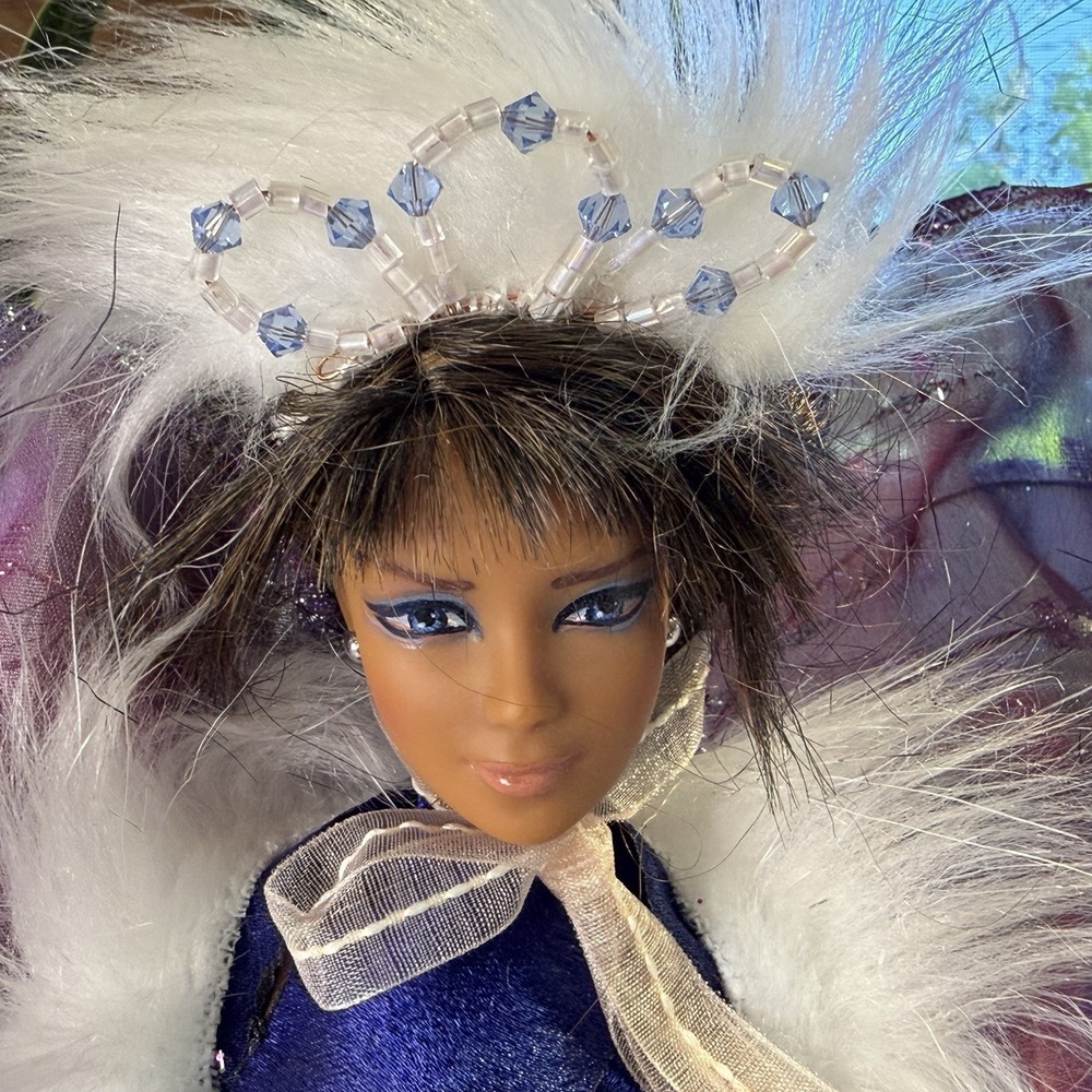 OOAK Custom Barbie Purple Blue Fairy Pixie W Wings 12" BEAUTIFUL!‎